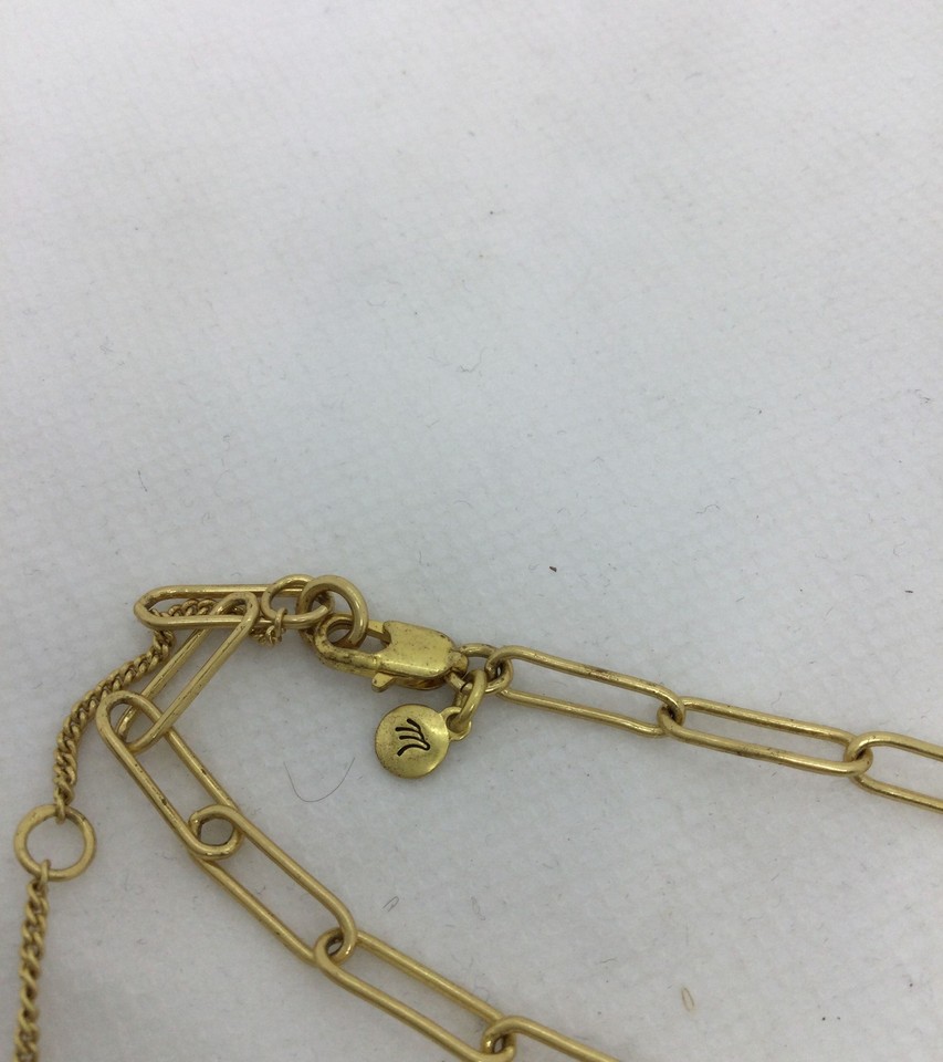 Madewell Goldtone Paper Clip Chain Necklace eBay