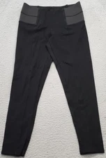 Willow & Clay Leggings Women's S Black Rayon Seamless High Waist Skinny Pull On