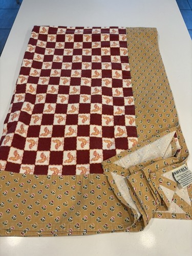 Waverly Garden Room Vintage Tablecloth Roosters Rectangular - Picture 3 of 9