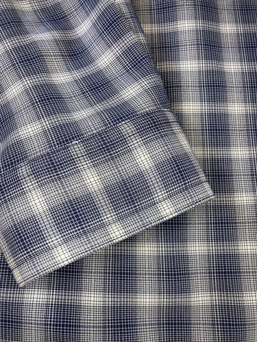 Rugged Exposure Fishing Shirt Mens MED Gray WhitePlaid Vented Button Long Sleeve - Picture 2 of 3