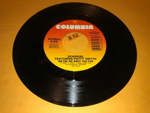 Scandal featuring Patty Smyth Hands Tied 7in vinyl hit single record (Warrior) - Imagen 5 de 5