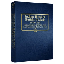 Buffalo Nickels (Indian Head): 1913-1938 - Whitman Classic Coin Album - Popular
