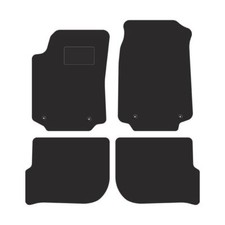AU11-1 Satz Autoteppiche Velour STREAK Braun für Audi A6 C4 1994-1997 automatte