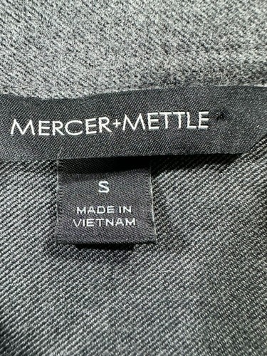 Mercer+Mettle Men's Size S Black/Gray Long Sleeve Button Front Shirt #3970 - Picture 9 of 14