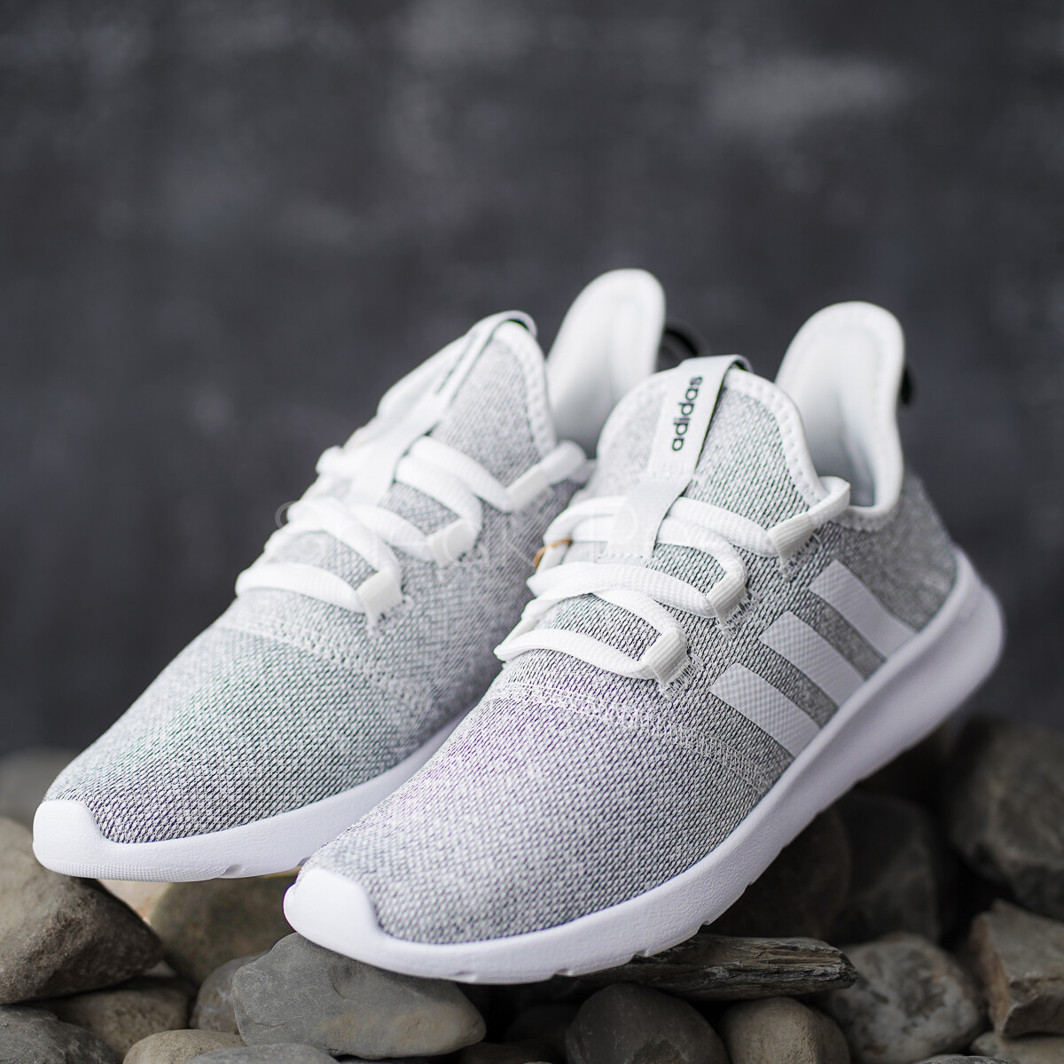 Adidas Cloudfoam Pure Women's Sneaker Running Shoe Gray Athletic Trainers #756