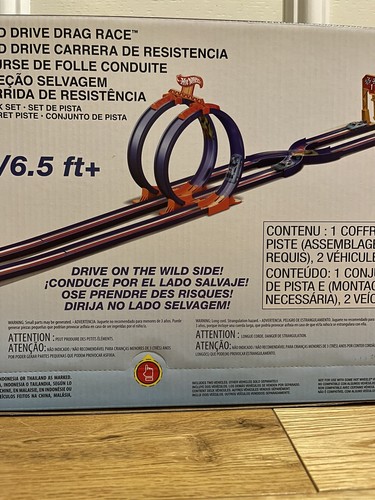 Hot Wheels Ultra Hots Wild Drive Drag Race Track Set With Police & Race Car - Picture 6 of 8