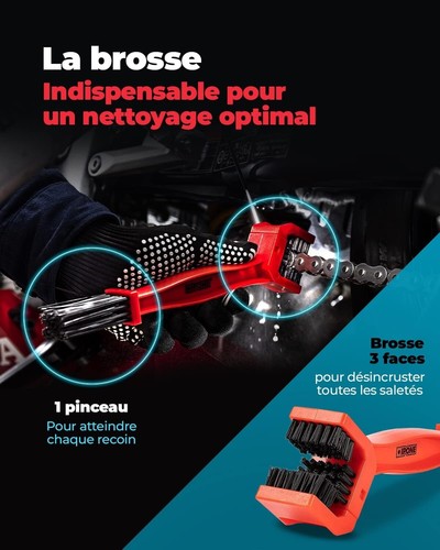 ROAD CHAIN CARE KETTENREINIGUNGS- UND SCHMIERSET (2 X 750ML) MIT PINSEL (CARELIN - Imagen 4 de 7