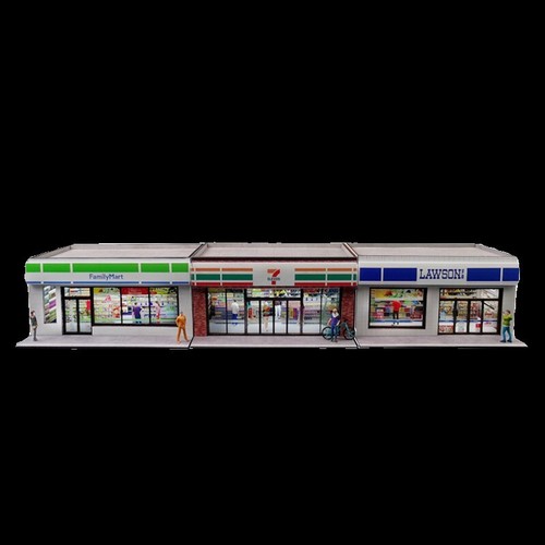 Diorama 1/64 Garaje Edificio Modelo LED Ciudad Street View Tienda Escena Modelo Regalos - Imagen 16 de 27