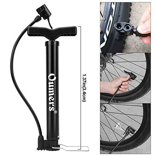 Bike Tire Pump with Gauge, Bicycle Floor Air Pump with High Pressure 120 Psi - Picture 8 of 8
