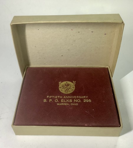 VTG 1945 Brown & Bigelow B.P.O. Elks #295 Warren, Oh. Playing Cards SEALED DECK - Picture 9 of 9