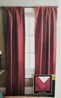 2 Home Red Stripe Thermal Window Panels (1 pair) 80" x 84" NIP