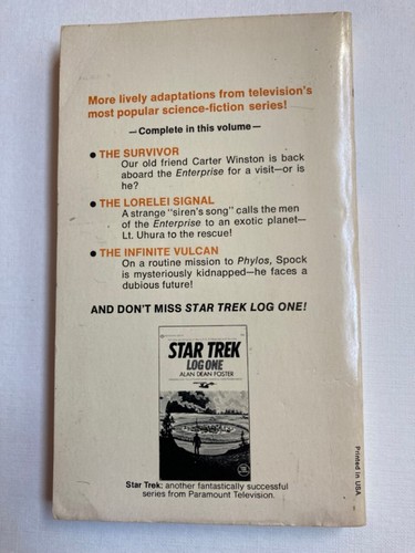 Star Trek Novel "Star Trek LOG Two" by Alan Foster Bantam Books Paperback - Picture 4 of 4
