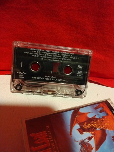 Meat Loaf "Bat Out of Hell" & "Dead Ringer" - Lot of 2 Cassette Tapes Tested VG  - Picture 7 of 8
