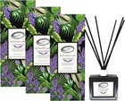 Air Jungles Lavender Scent Reed Diffuser Set with Sticks (Pack of 3)