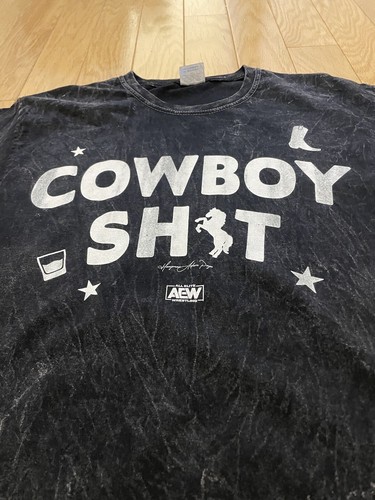 Hangman Adam Page All Elite Wrestling Cowboy Pro Wrestling AEW Shirt Medium - Bild 2 von 4