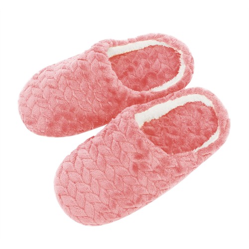 Women's House Slippers Slip-On Anti-Skid Solid Indoor Casual Shoes Snow Slippers - Picture 39 of 39
