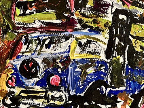 VW Camper Van Bus Original 8x10 Art Painting By Louie Vent Volkswagen - Picture 5 of 5