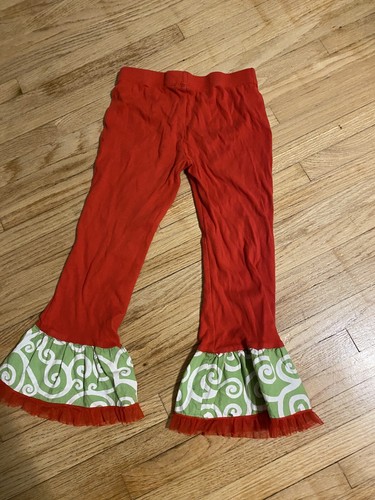 Ann Loren Girl Ruffle Pants Size 6 GUC - Picture 3 of 5