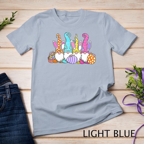 Camiseta Unisex Conejo de Pascua Primavera Gnomo Huevos de Pascua Caza y Cesta Regalo - Imagen 6 de 15