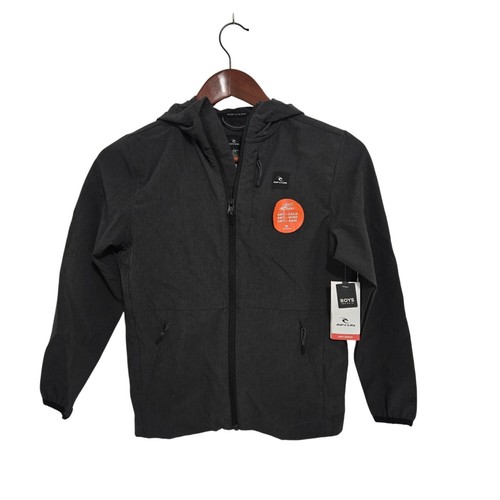 Rip Curl Boy's Elite Anti Series Jacket in Black - Size 8