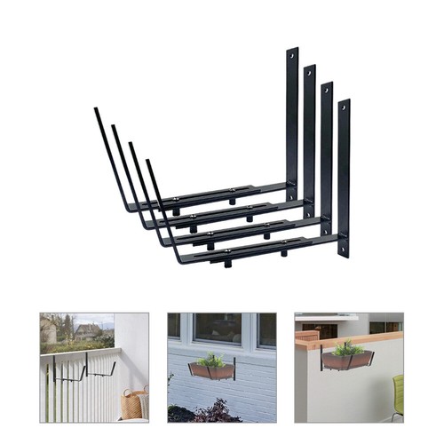 Universal Holders Planter Box Flower Pot Stand Adjustable Brackets Hanging - Picture 9 of 12