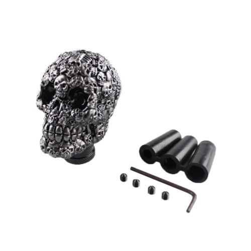 Universal Carved Skull Head Manual Transmission Gear Shift Knob Shifter Level - Picture 3 of 7