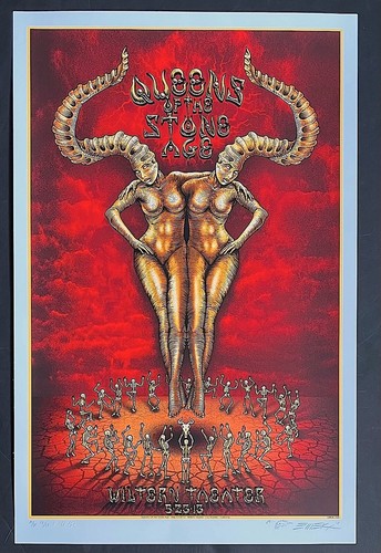 MINT EMEK Queens Of The Stone Age Wiltern Theater A/P Poster 13/25