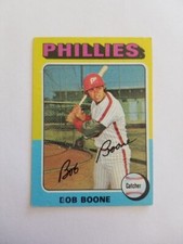 BOB BOONE 1975 TOPPS BASEBALL CARD #351 PHILADELPHIA PHILLIES
