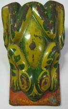Vintage FROG Clicker Noisemaker Metal Tin Toy Litho LIFE OF THE PARTY Products