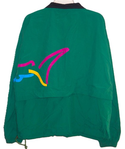 CHAQUETA SUÉTER DE GOLF WINBREAKER DE COLECCIÓN AÑOS 90 GREG NORMAN ENVOLVENTE TIBURÓN 1/2 CREMALLERA M - Imagen 2 de 3