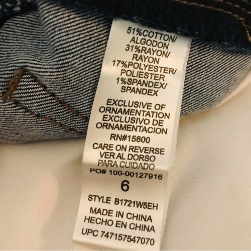 Jeans skinny Democracy Absolution lavaggio scuro jeans vita alta donna taglia 6 28 - Foto 6 di 7