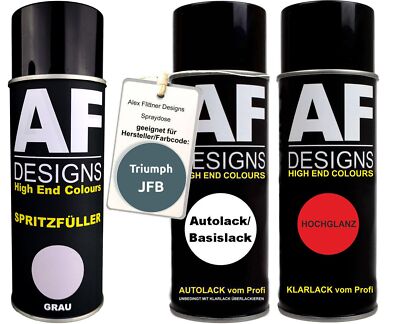 Für Triumph JFB Steel Blue Metallic Spraydose Autolack Klarlack Spritzfüller Gru