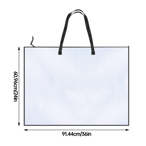 19x25 inch Art Portfolio Bags Artwork Storage Case with Handle and Zipper - Picture 6 of 15