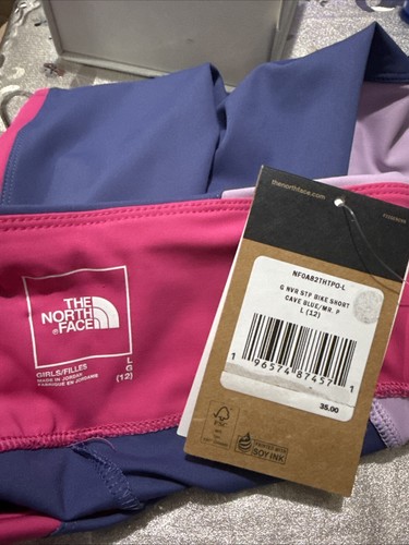 Girl's Youth Teen The North Face Flashdry Bike Compression Shorts NEW With tag - Picture 3 of 3