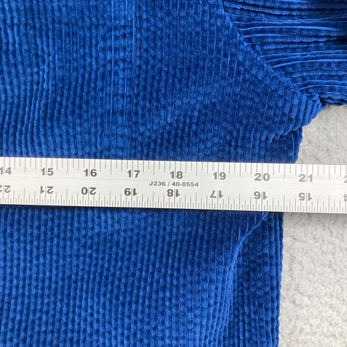 Vintage LL Bean Cord Hemd Jacke Herren klein blau Knopfleiste lässig Arbeit - Bild 13 von 16