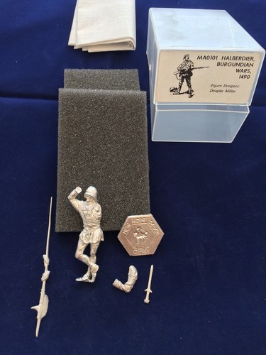 New Hope Design Toy Soldier Halberdier Burgundian Wars 1490 Metal Figure 54mm - Picture 4 of 4