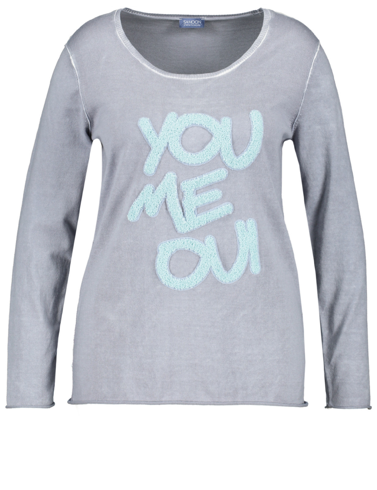 Samoon Statement-Pullover by Gerry Weber GRIGIO YOU-ME-Oui nuovo donna tg. 52 Samoon Statement-Pullover by Gerry Weber GRIGIO YOU-ME-Oui nuovo donna tg. 52