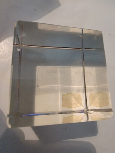 Kusak West Germany Crystal Paperweight Solid Clear - Picture 3 of 6