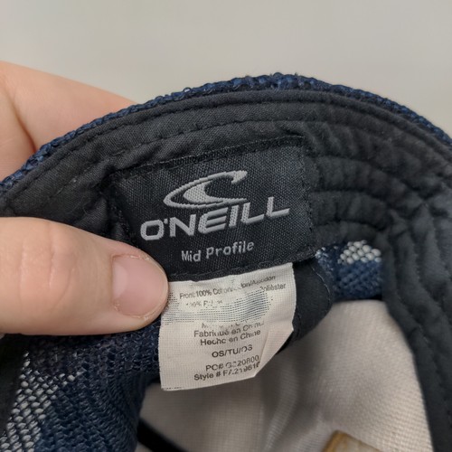O'Neill Since 1952 Snapback Truckermütze blau Einheitsgröße mittleres Profil Netz Rückenseil - Bild 8 von 8
