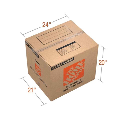 24 Zoll L X 20 Zoll B X 21 Zoll D extra großer Umzugskarton mit Griffen - Bild 2 von 7