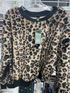 Women-039-s-Animal-Print-Crewneck-Faux-Sweatshirt-Wild-Fable-Brown-XXL-C497