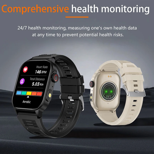 Smart Watch for Men 3ATM Waterproof Bluetooth Call Health Monitor with Flashligh - Picture 4 of 16