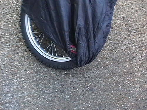 XL COPRIMACCHINA PROTEZIONE IMPERMEABILE MOTO MOTO UNIVERSALE NERO - Foto 3 di 8