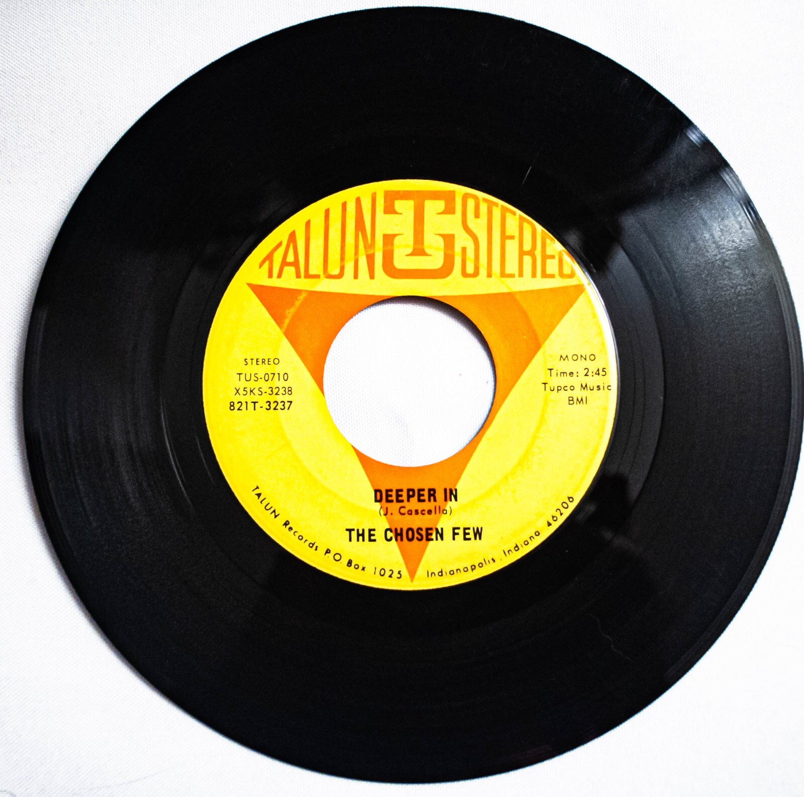 Chosen Few Garage Psychedelic 45 Maybe The Rain Will Fall bw Deeper in on Talun - Photo 4 sur 4