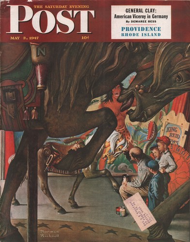 Saturday Evening Post Magazin 3. Mai 1947 General Clay/Providence RI - kostenloser Versand