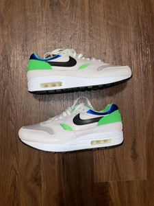 air max 1 green white