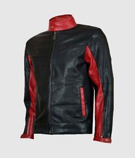 NWT Custom Stitched   Original Leather Jacket Dark Knight Biker Jacket Batman