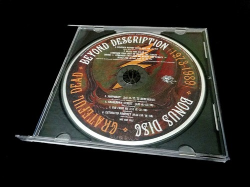 Grateful Dead Beyond Description Bonus Disc CD 1973 - 1989 from GDP Box Set 1-CD - Picture 9 of 12
