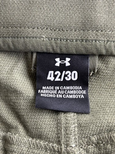 Under Armour Alpha Cargo Tactical Pants Mens 42” Waist 30” Inseam Olive Green - Picture 14 of 14