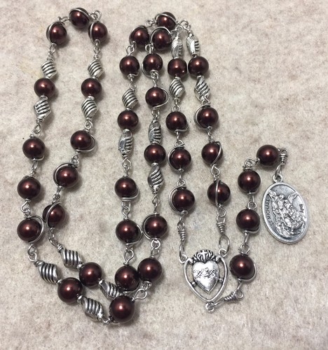 Saint Michael Chaplet Rosary, St. Michael Chaplet - Handmade - Picture 2 of 5